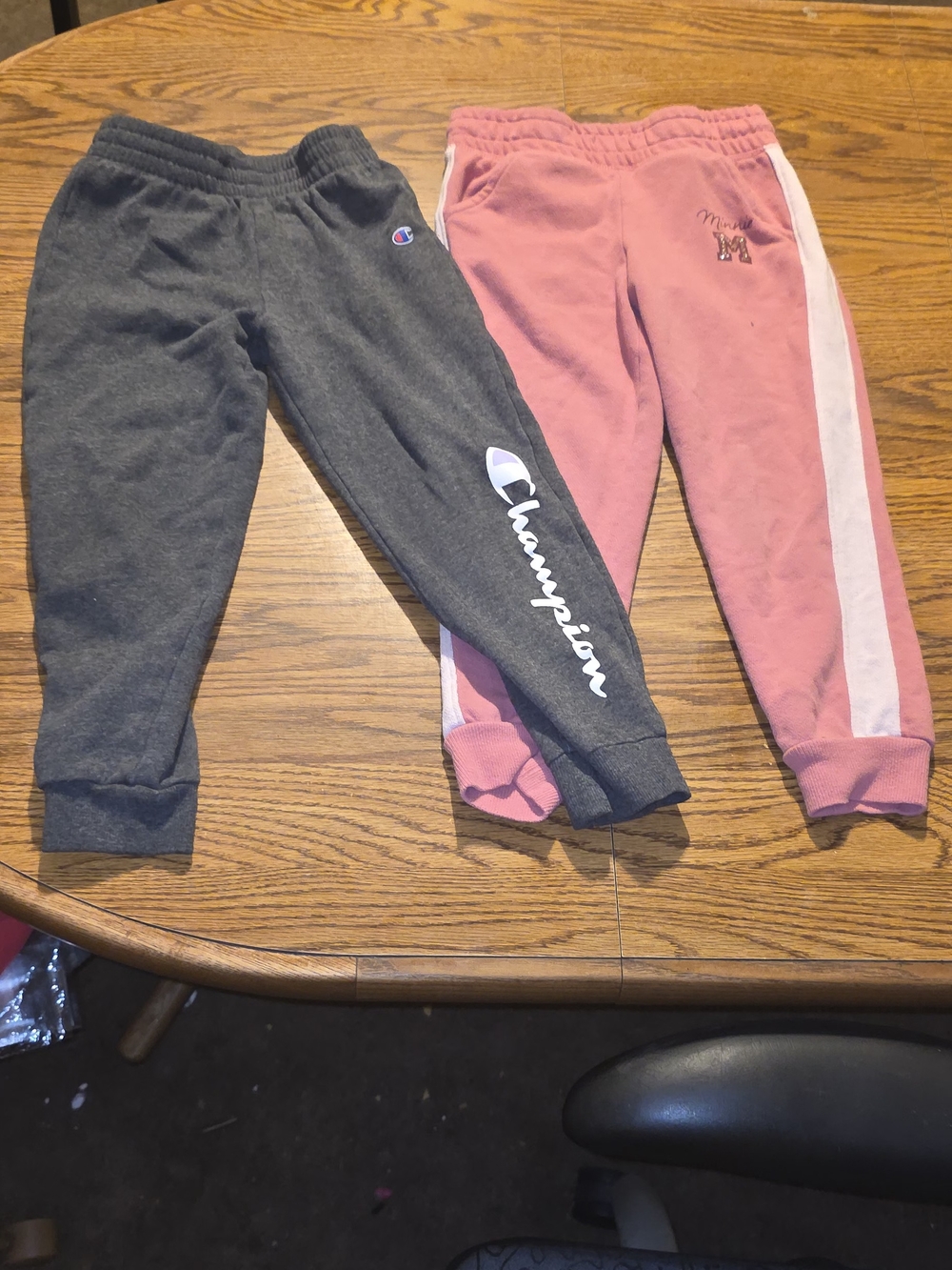 Champion Kids' Charcoal Gray Logo Sweatpants & Disney Minne Mouse Joggers